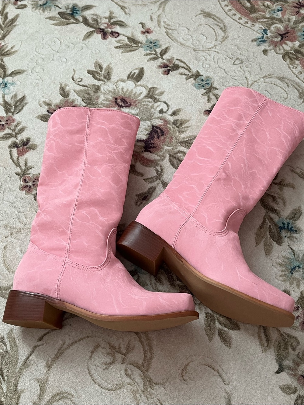 Pink Women's Mid-Calf Western Boot